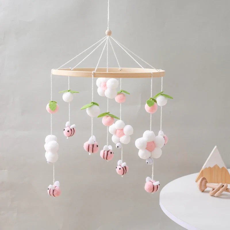 Baby Crib Mobile Wooden Musical Newborn Sensory Toys - Tophatter Daily Deals