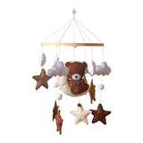 Wooden Rabbit Crib Mobile Newborn Sensory Toys Soft bed bell 24 - Tophatter Daily Deals