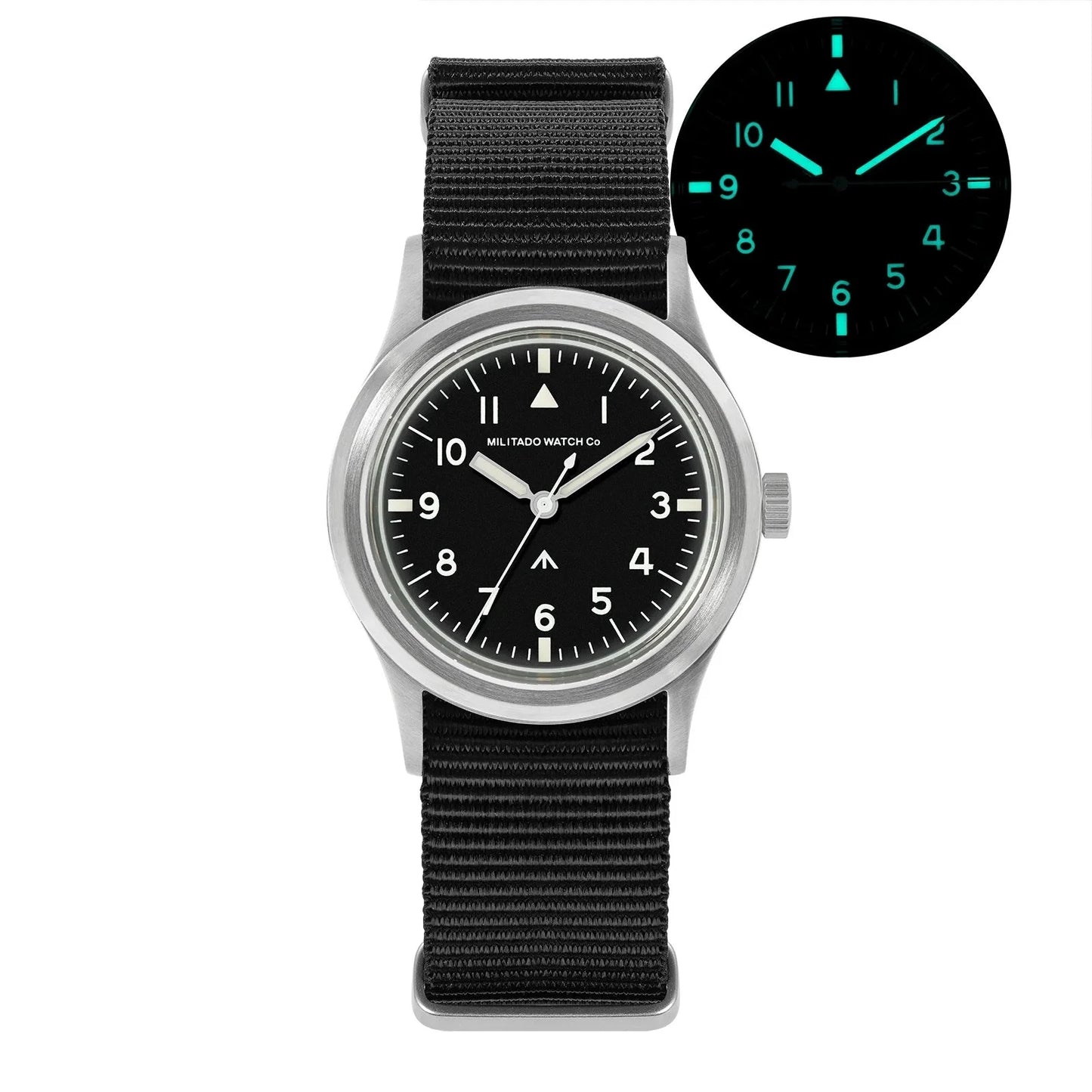 36mm Field Watch Sapphire Crystal VH31 Sweep Quartz Sapphire VH31 1 - Tophatter Daily Deals
