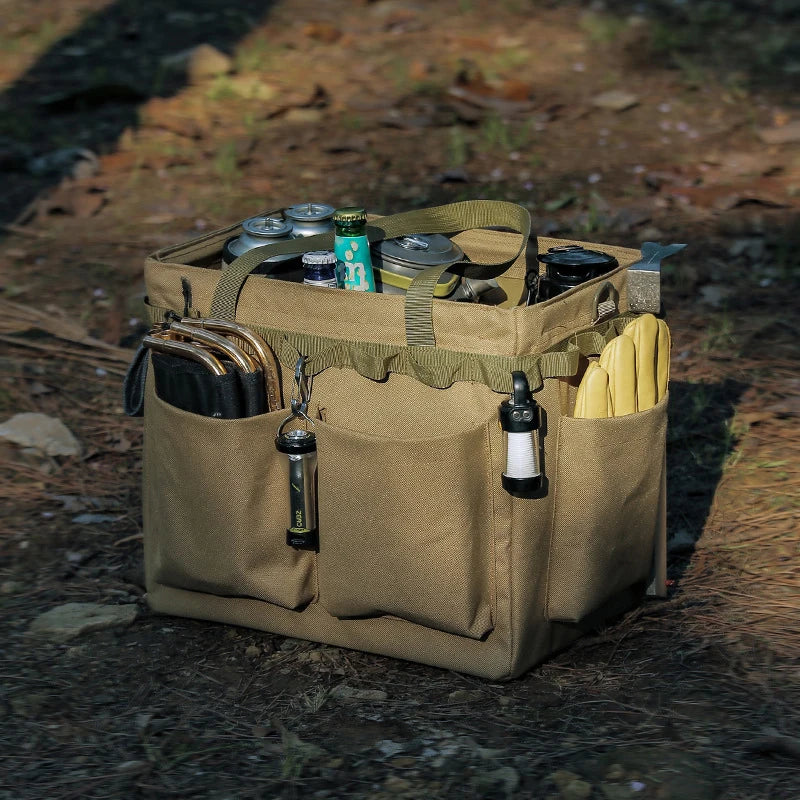 Multi-Functional Canvas Bag with Built-in Table Khaki Duffel Bags - Tophatter Daily Deals