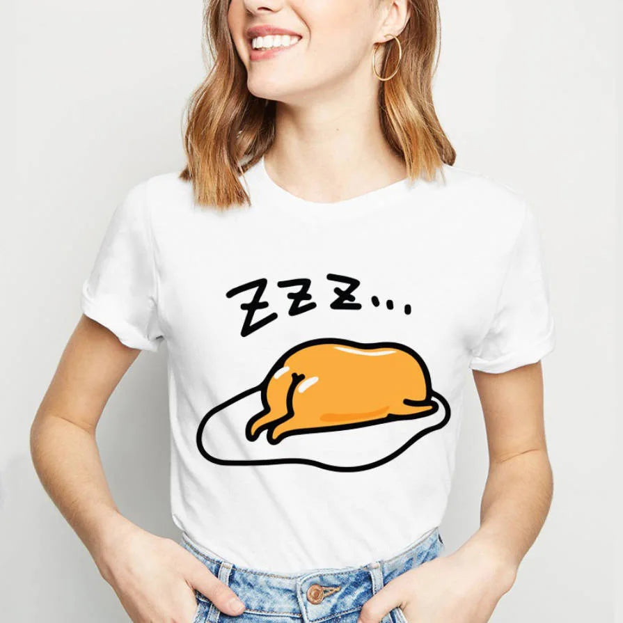 Sanrio Gudetama Lazy Egg T-shirt Japanese Fried Egg Gudetama D Food - Tophatter Daily Deals