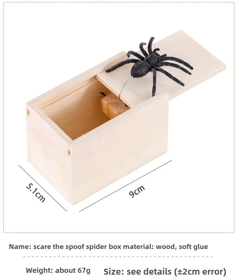 Funny Pop-Up Spider Scare Box - Desk Decor Gag Gift for Halloween, Christmas & Birthday, Novelty Office Toy & Home Decoration - Tophatter Daily Deals