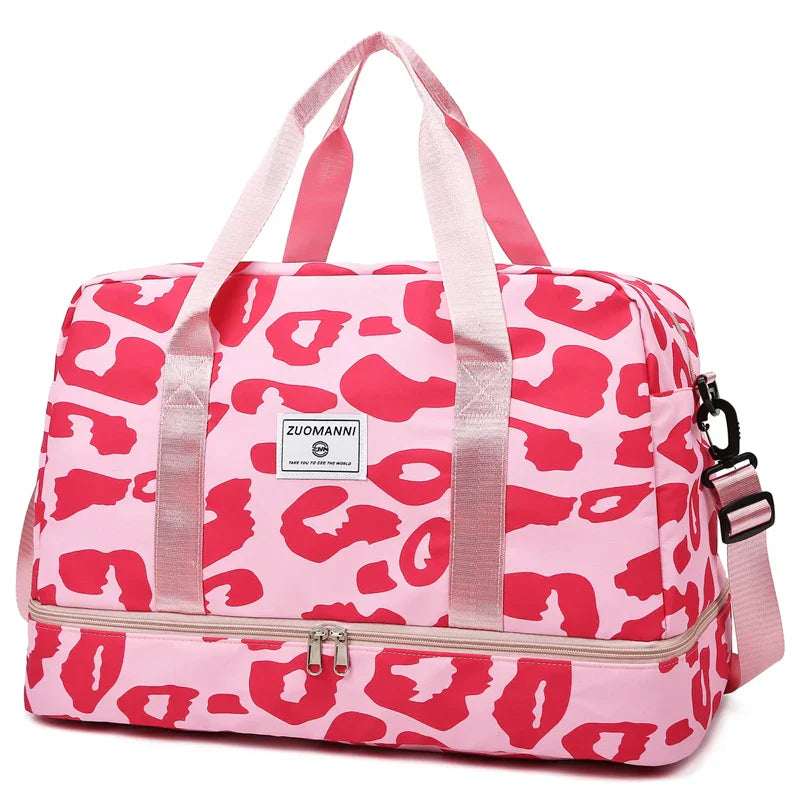 Women's Carry-On Travel Bag (Pink) Luggage & Bags > Duffel Bags > Gym Duffel Bags - Tophatter Daily Deals