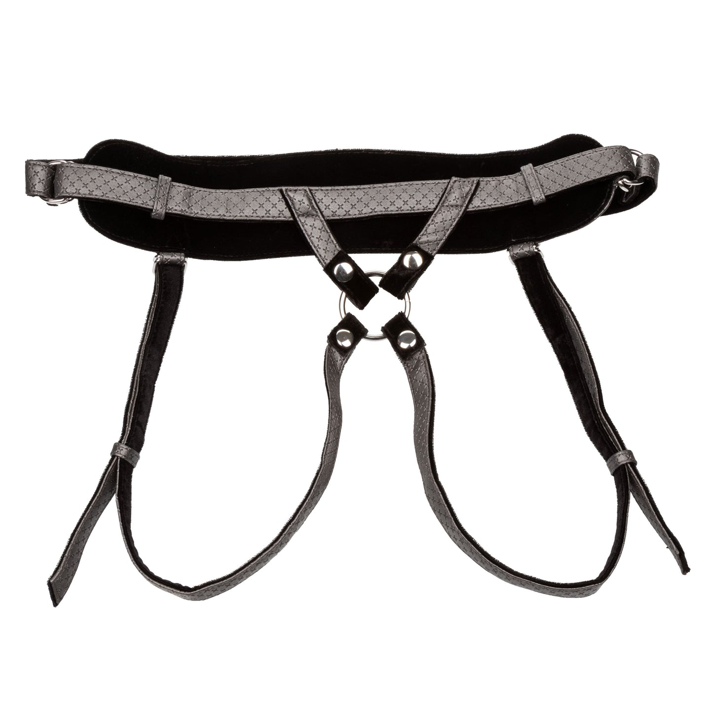 Her Royal Harness Regal Princess Crotchless Harness Pewter > Dildos > Strap On Harnesses - Tophatter Daily Deals