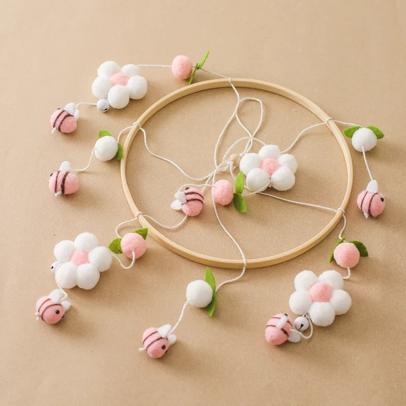 Baby Crib Mobile Wooden Musical Newborn Sensory Toys - Tophatter Daily Deals