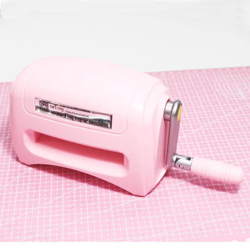 Portable Manual Die Cutting And Embossing Machine For Cards Pink Embossing - Tophatter Daily Deals