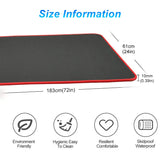 10MM Extra Thick Non-Slip NRB Yoga Mat 183x61cm Black Yoga & Pilates Mats - Tophatter Daily Deals