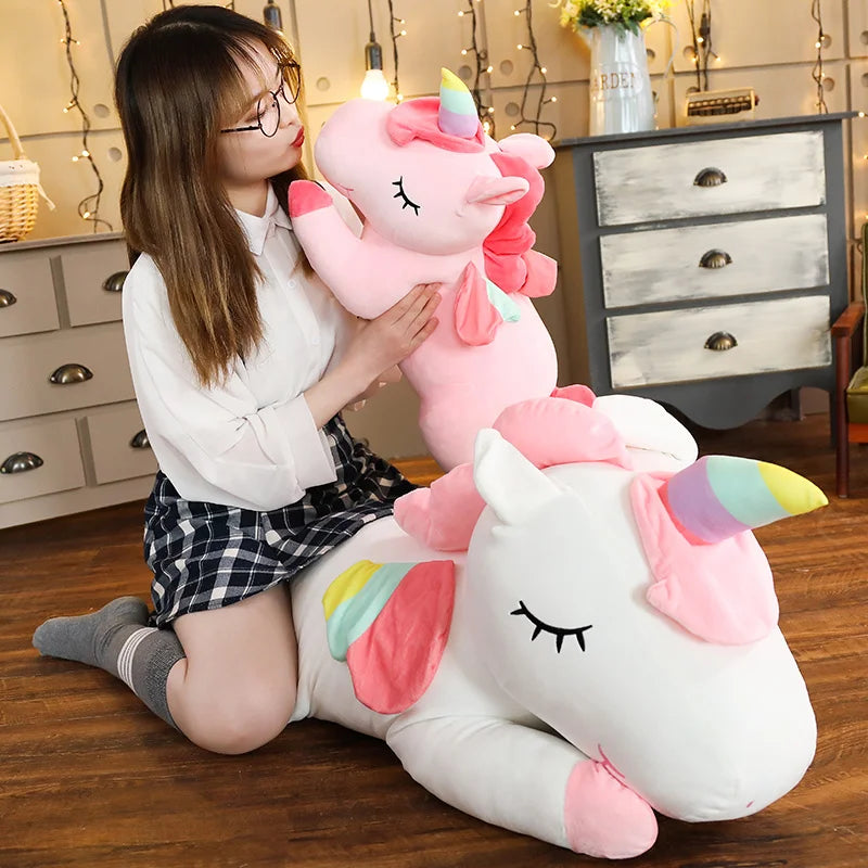 Angel Wings Unicorn Multicoloured Plush Toy Mythical - Tophatter Daily Deals