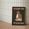 Black Cat Wall Art Red Orange Canvas Print Waterproof 09 - Tophatter Daily Deals