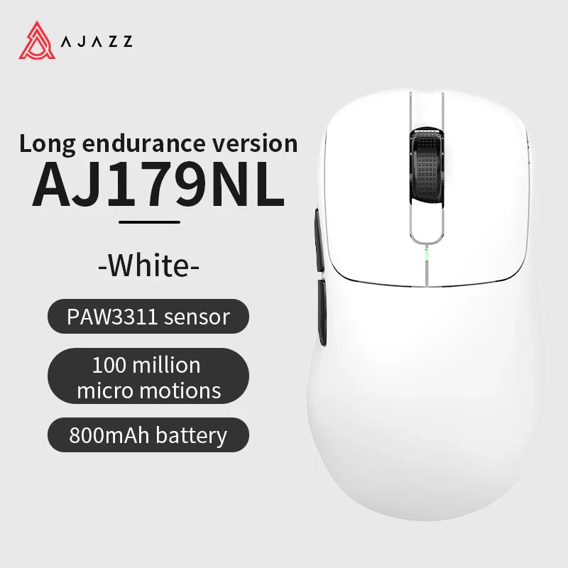 Gaming Mouse Magnetic Charging Ergonomic Lightweight Wireless AJ179NL-White-800mAh - Tophatter Daily Deals