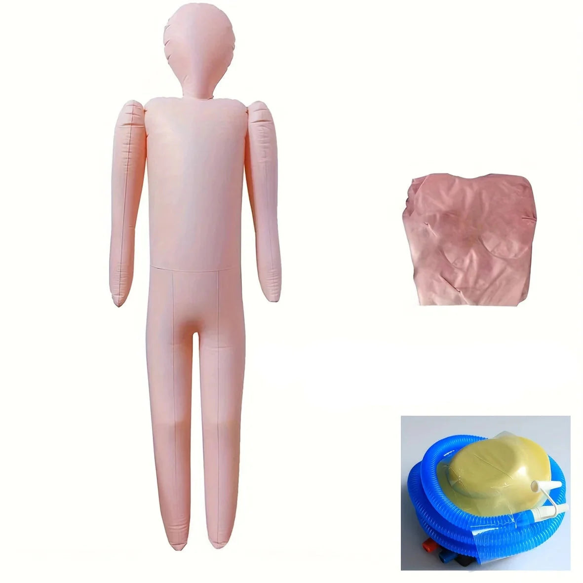 Inflatable Mannequin Halloween Prop DIY Cosplay Decor Suit - Tophatter Daily Deals