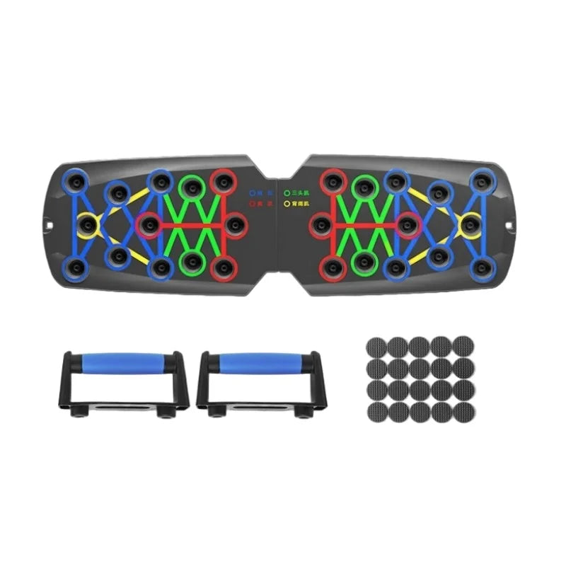 Push Up Board Foldable 28 Modes Home Workout Trainer Training board-a - Tophatter Daily Deals