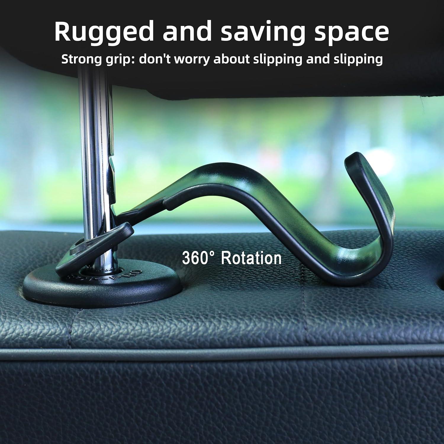 Hooks for Car Seats - 4x Car Auto Seat Back Hook Headrest Holder Hanger Organizer Bag Coat Handbag Apparel & Accessories - Tophatter Daily Deals