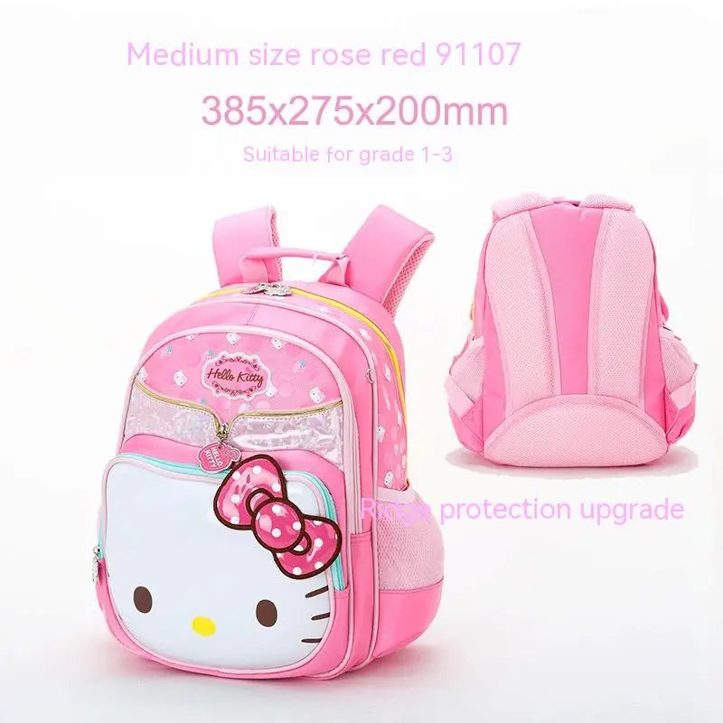 Sanrio Hello Kitty Students' Rucksack School Bag Medium (Dark Pink) Anime - Tophatter Daily Deals
