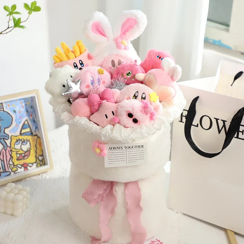 Pink Star Kirby Plush Bouquet Anime - Tophatter Daily Deals