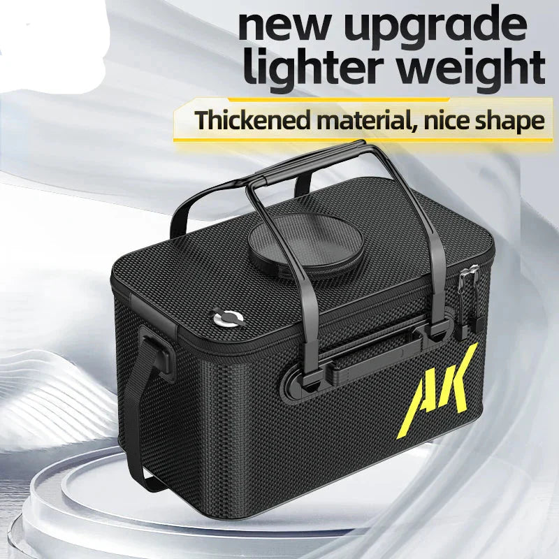 30L Foldable Portable Water Bucket Black Duffel Bags - Tophatter Daily Deals