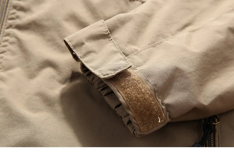 Waterproof Men Jacket- Hooded Windbreaker Polyester Camping - Tophatter Daily Deals