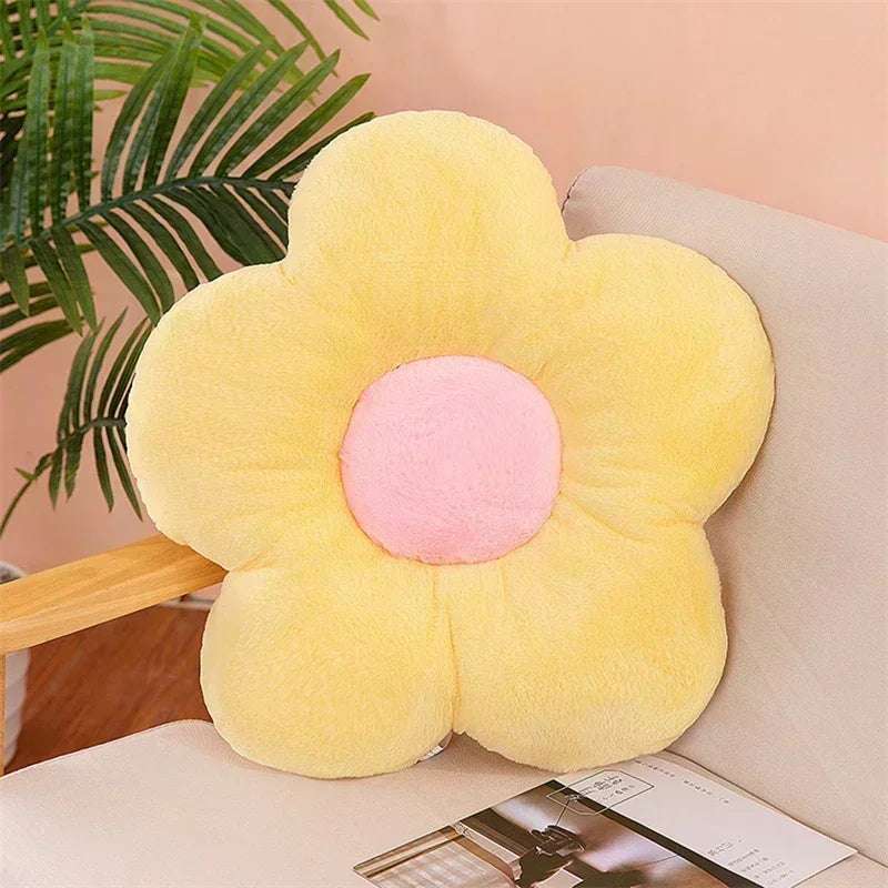 Fresh Colorful Pastel Flower Plush Toy Cushion Flowers - Tophatter Daily Deals