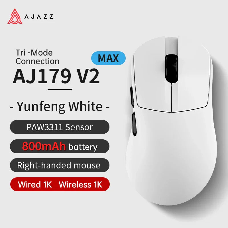 Gaming Mouse Magnetic Charging Ergonomic Lightweight Wireless AJ179 V2 Max-3311-W - Tophatter Daily Deals