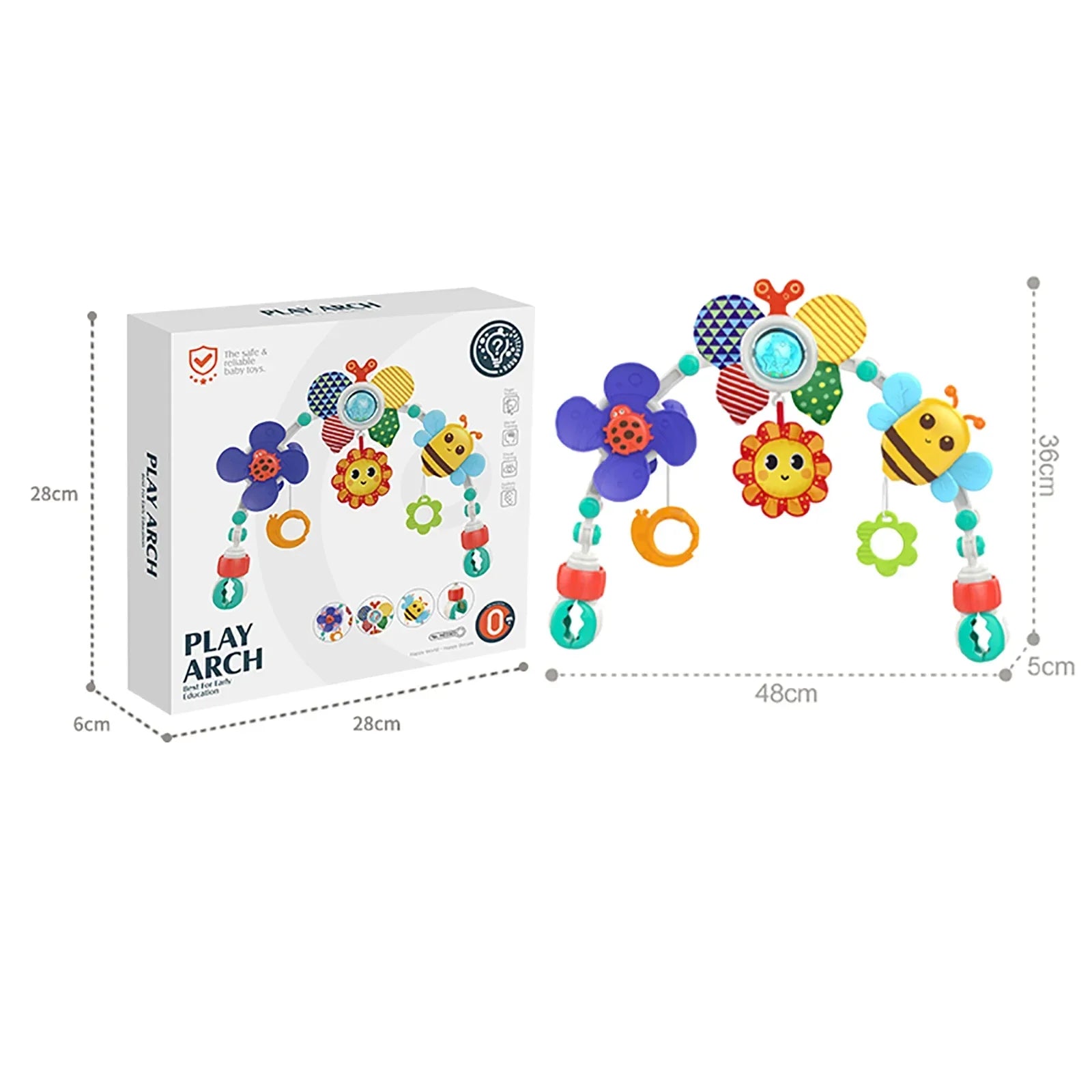 Stroller Activity Arch Toy Newborn Sensory Toys Fine Motor - Tophatter Daily Deals