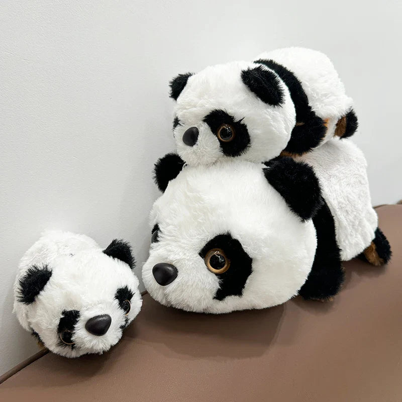 Double-Sided Panda Raccoon Plush Toy Red Panda Animals - Tophatter Daily Deals