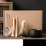 Matcha Tea Set 6pc Bamboo Ceramic Teaware Ceremony Gift 4 - Tophatter Daily Deals