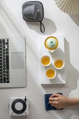 Portable Ceramic Travel Tea Set With Case Gift Kit - Tophatter Daily Deals