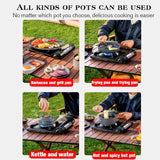 Single-Burner Camping Gas Stove Black Camp Cooking - Tophatter Daily Deals