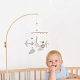 Wooden Rabbit Crib Mobile Newborn Sensory Toys Soft - Tophatter Daily Deals