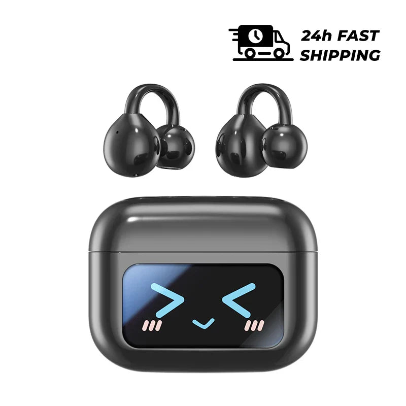 Wireless Translator Earbuds Touch Screen Case 144 Languages Black-Ai - Tophatter Daily Deals