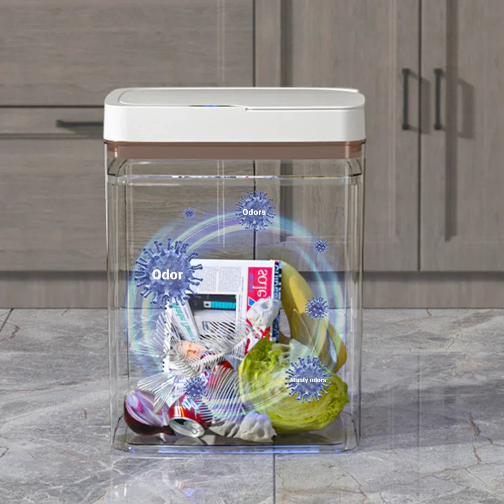 Smart Sensor Trash Can 15L 18L Touchless Quiet Waterproof - Tophatter Daily Deals