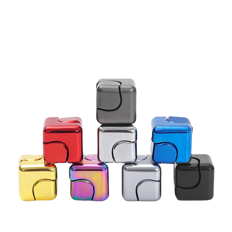 Fidget Spinner Cube Metal Desk Toy Stress Relief Gadget - Tophatter Daily Deals