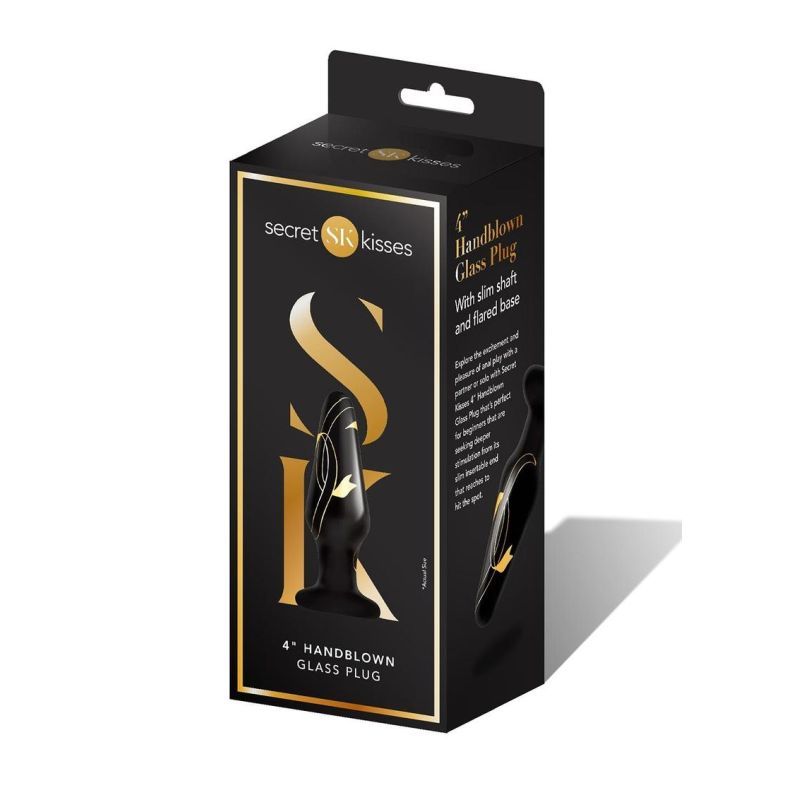 Secret Kisses Handblown Glass Anal Plug 3.5 Inch > Glass > Toys - Tophatter Daily Deals