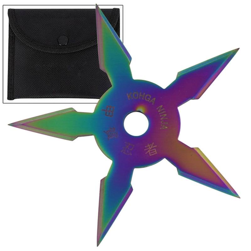 Secret Khoga Ninja Five Points Throwing Star Titanium - Tophatter's Guns'N'Weapons Store Collectible Weapons - Tophatter Daily Deals