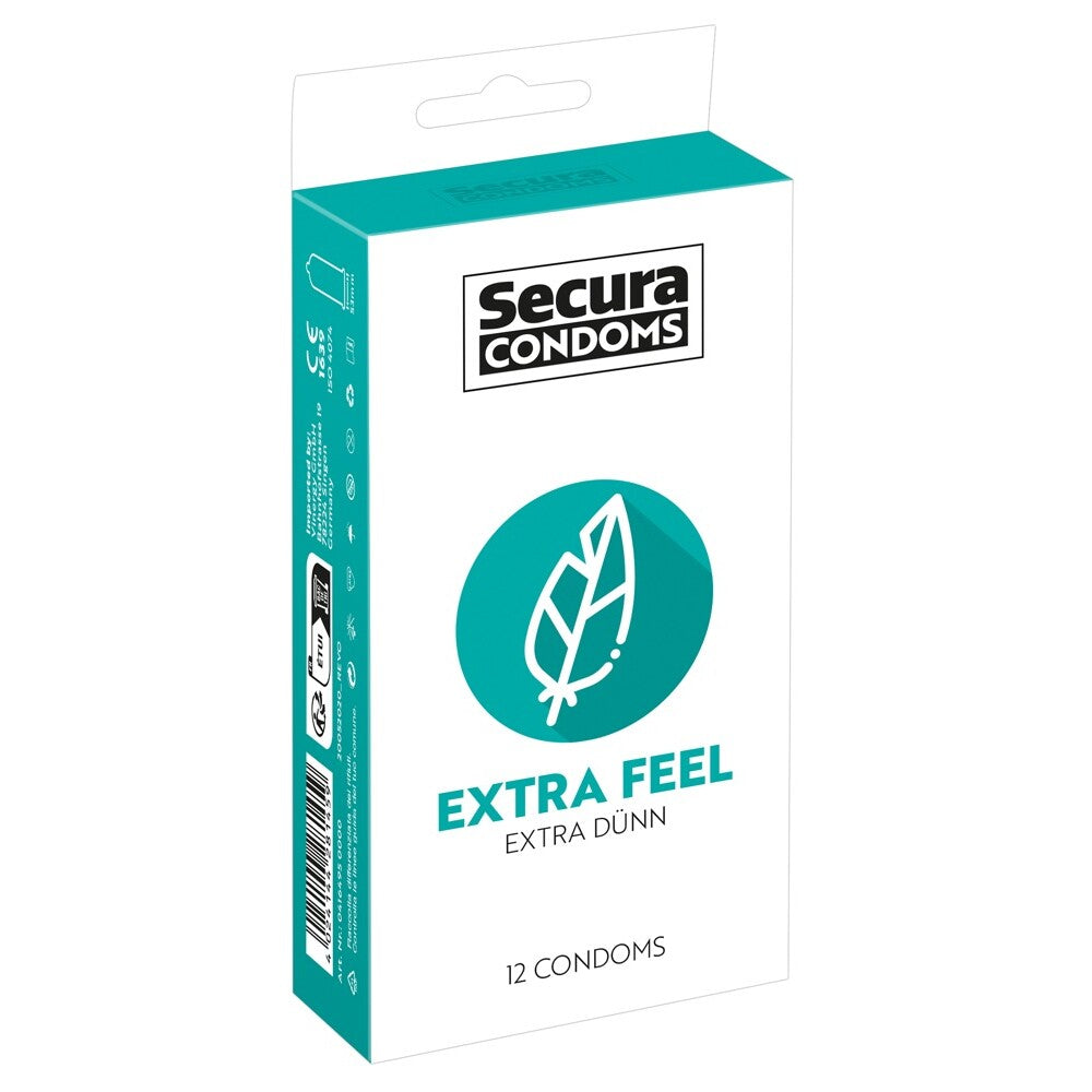 Secura Extra Feel Ultra Thin Condoms 12 Pack Natural > Essentials > Condoms - Tophatter Daily Deals