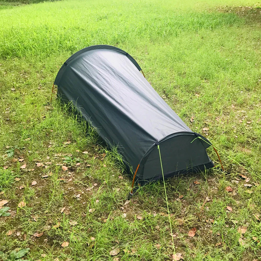 Ultralight Single-Person Camping Tent Green Tents - Tophatter Daily Deals
