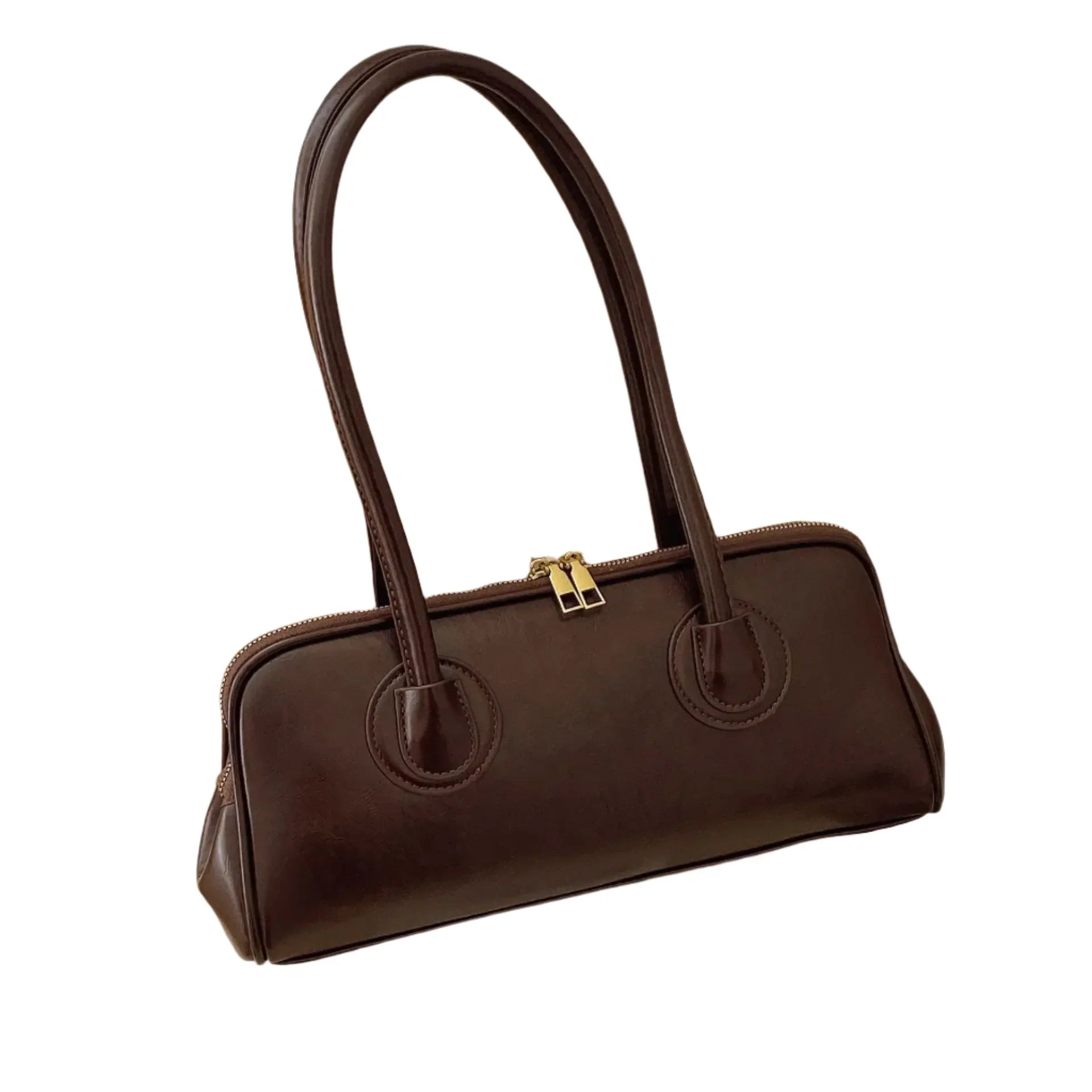 Baguette Shoulder Bag Large Pillow Style (Coffee) Apparel & Accessories > Handbags, Wallet's & Cases > Handbags - Tophatter Daily Deals