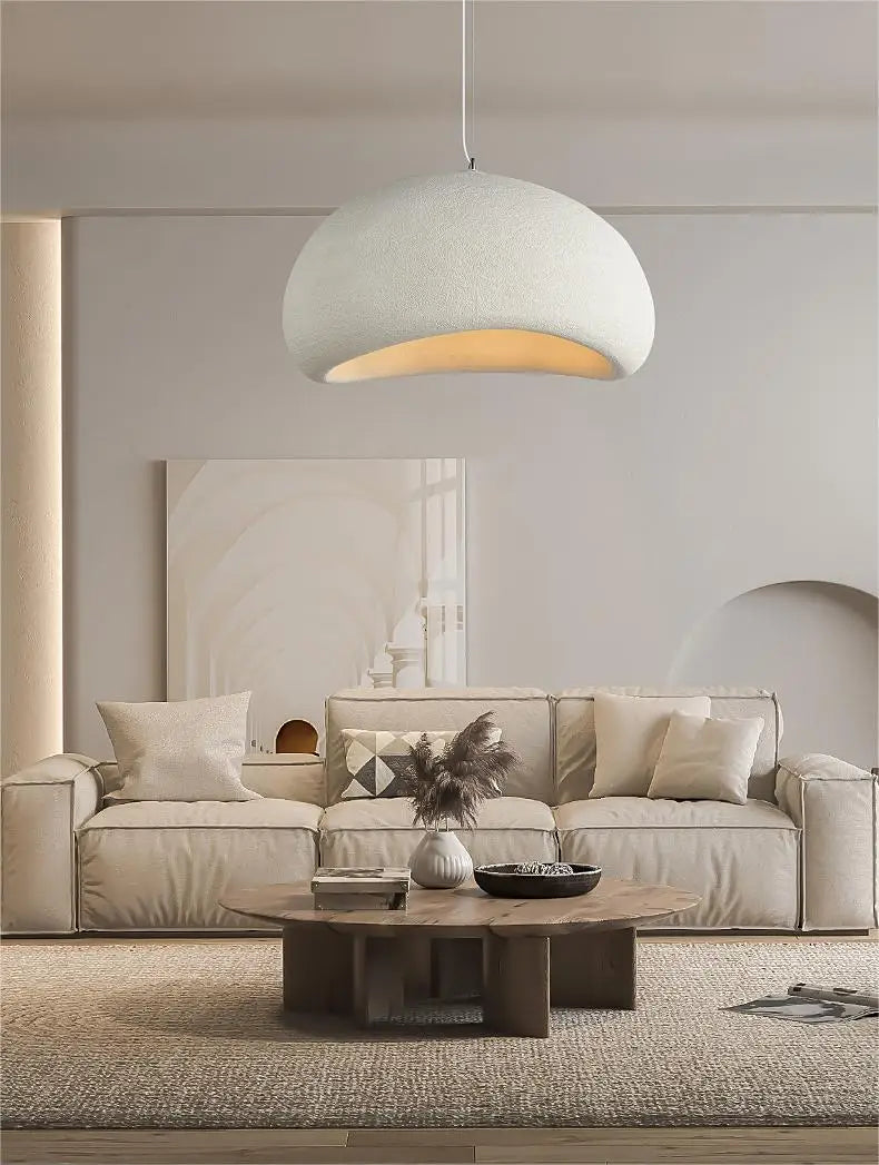 Japandi Pendant Ceiling Lamps Nordic Wabi Sabi LED Dining Room - Tophatter Daily Deals