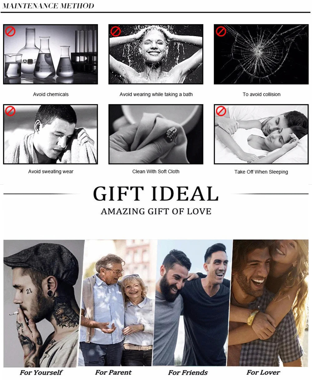 Initials Cuban Link Bracelet Stainless Steel Adjustable - Tophatter Daily Deals