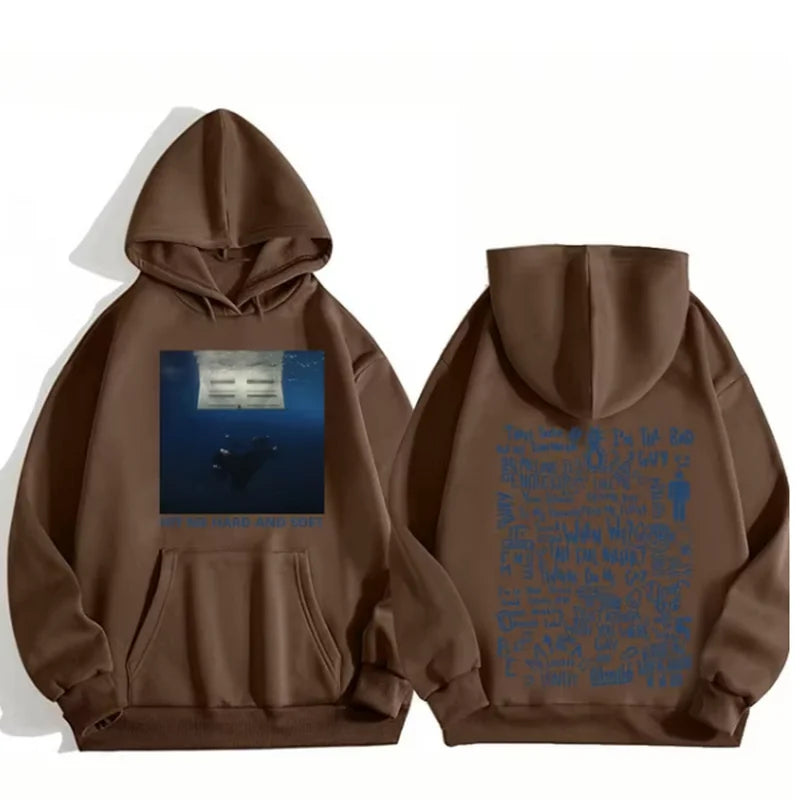 Warm Men’s Hoodie - Slim Fleece Polyester, Urban Street Brown - Tophatter Daily Deals