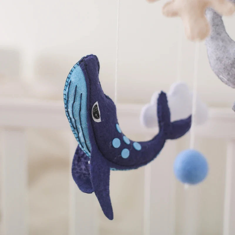 Baby Crib Mobile Wooden Musical Newborn Sensory Toys - Tophatter Daily Deals