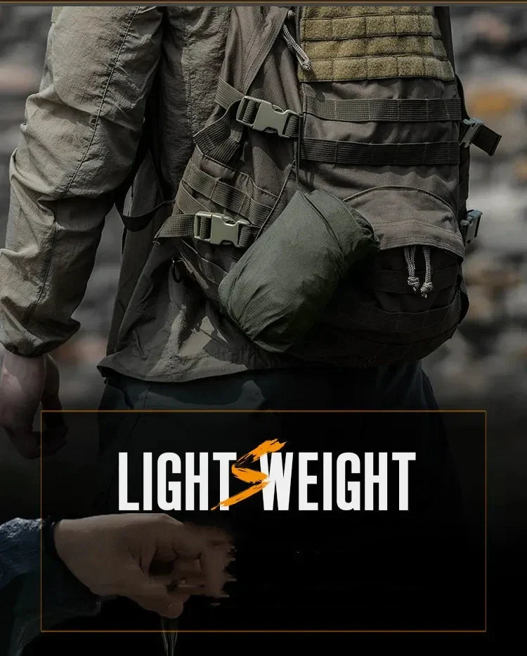 Lightweight Men’s Jacket - Tactical Zip, Polyester, Summer - Tophatter Daily Deals