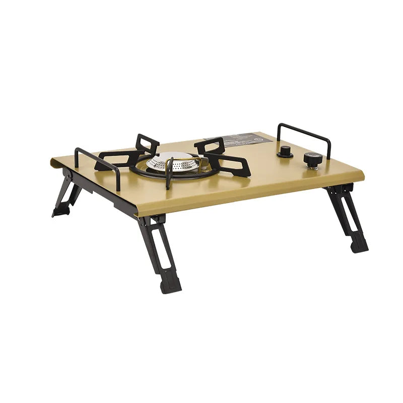 4000W Portable Gas Stove Burner High-Power Khaki Camp Cooking - Tophatter Daily Deals