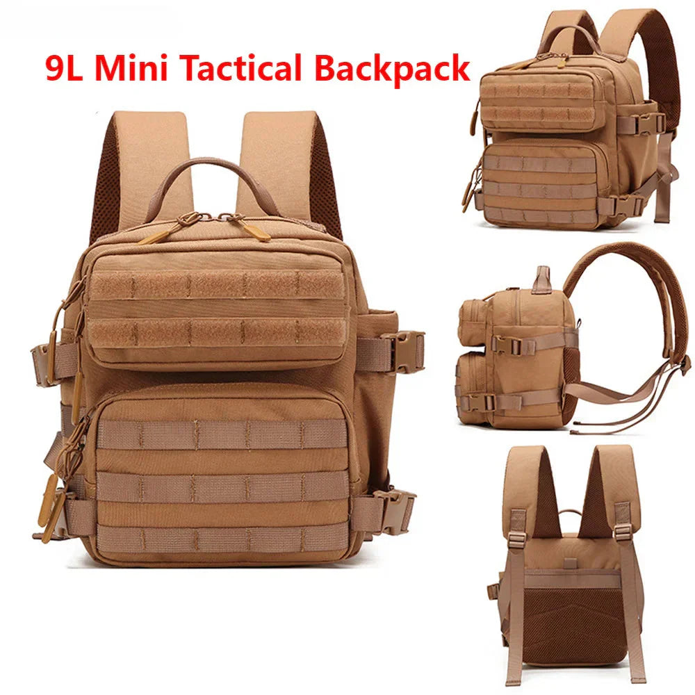 9L Tactical Sport Backpack Bug Out Bag Khaki Backpacks - Tophatter Daily Deals