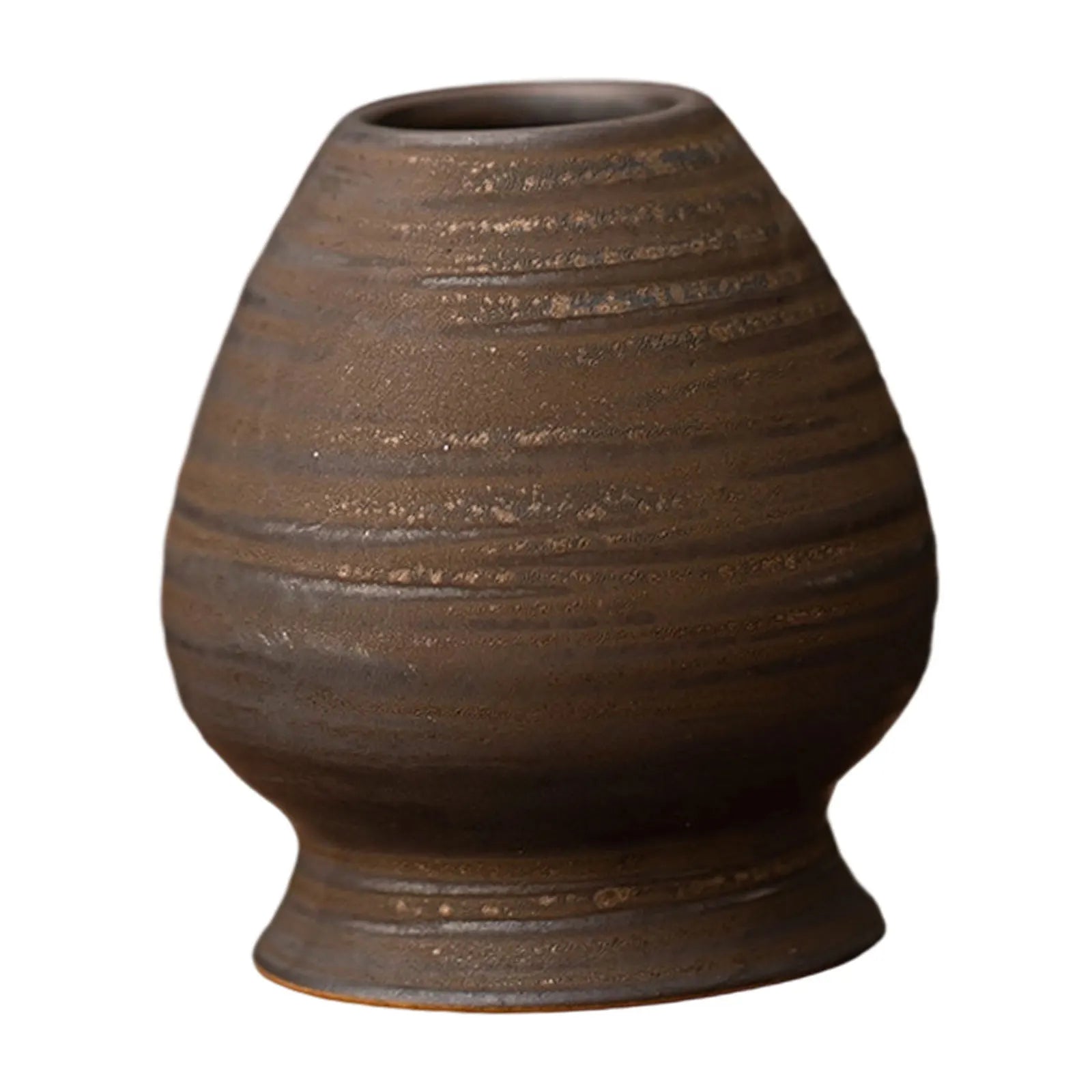 Matcha Whisk Holder Ceramic Chasen Stand Home Teaware Dark brown - Tophatter Daily Deals