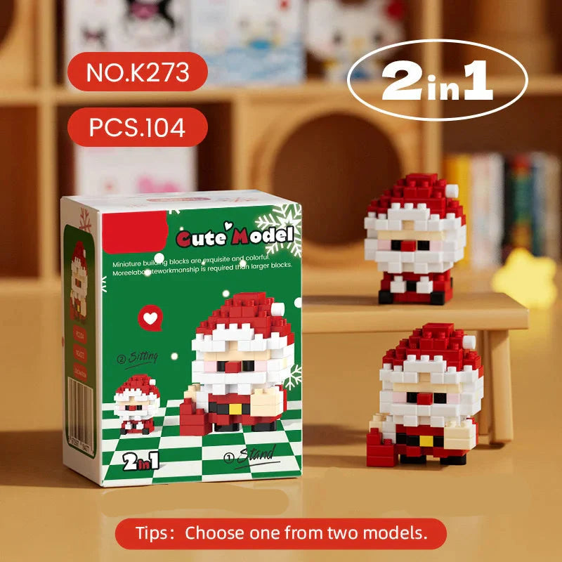 Christmas Building Blocks Advent Calendar DIY Kit Kids mini christmas tree - Tophatter Daily Deals
