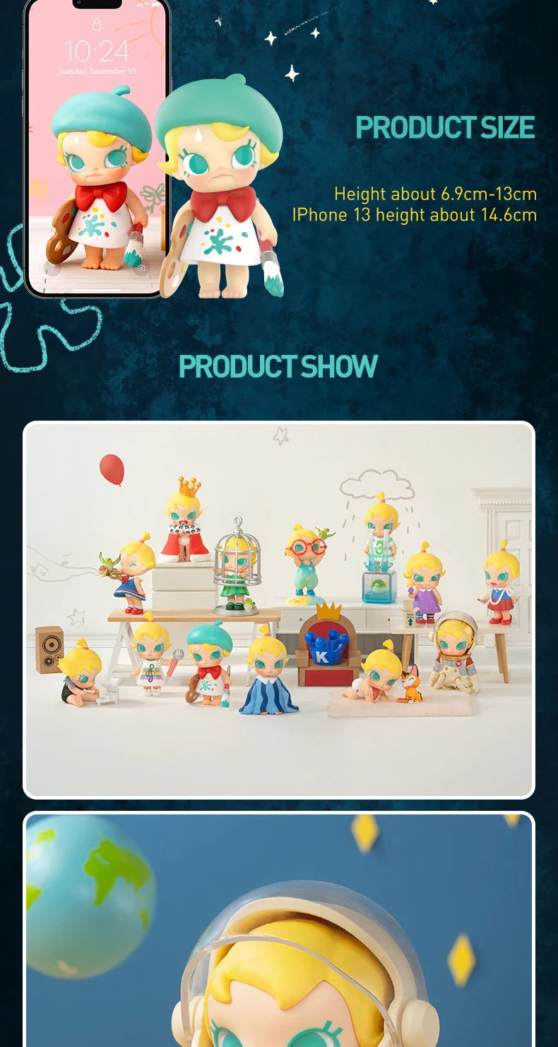 Genuine Pop Mart Baby Molly When I was Three! Series Blind Box Figures by Kenny Wong Anime - Tophatter Daily Deals
