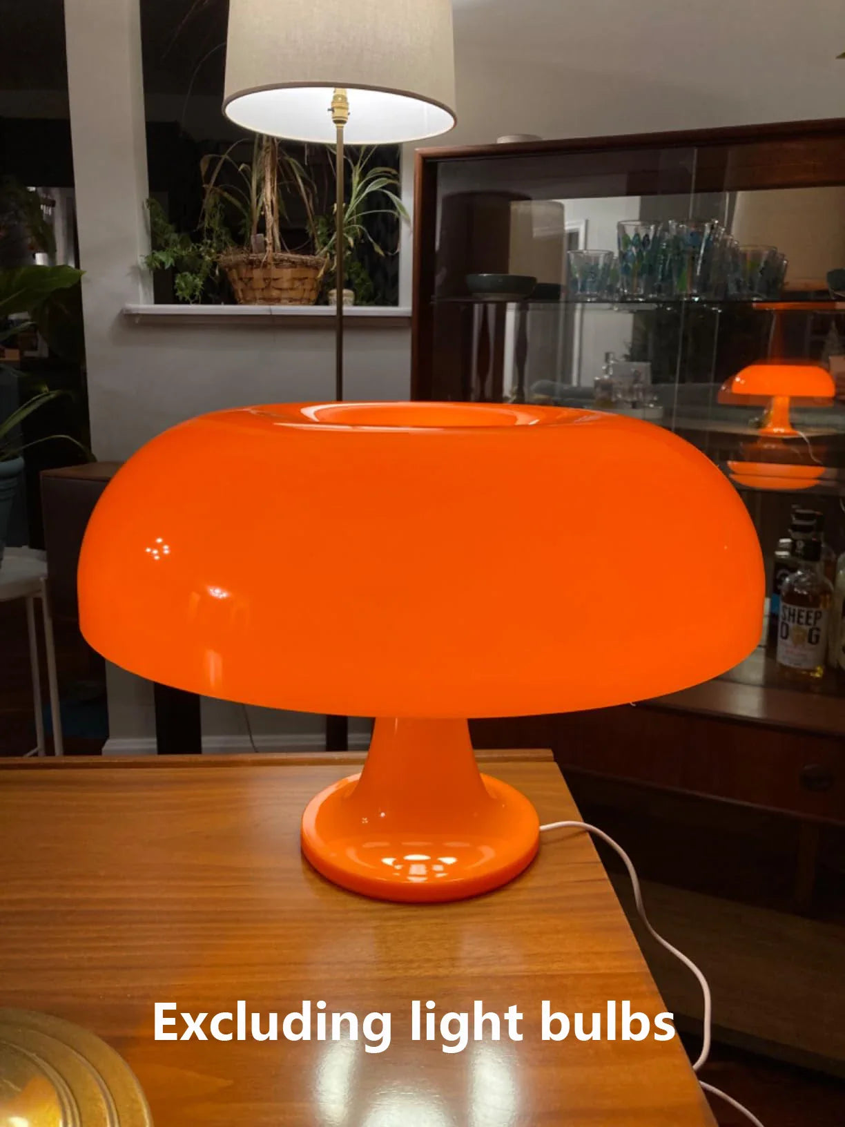 Japandi LED Mushroom Table Lamp Ivory Minimalist Bedside Lighting - Tophatter Daily Deals