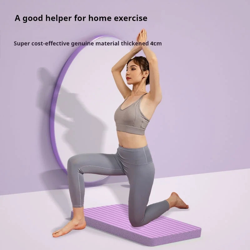 4CM Ultra-Thick NBR Yoga Fitness Support Pad Purple Yoga & Pilates Mats - Tophatter Daily Deals