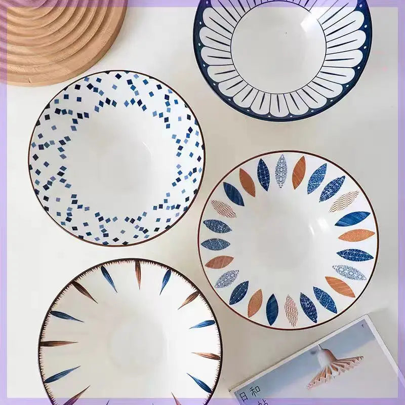 Ramen Bowl 8 Inch Porcelain Japanese Noodle Bowl Large - Tophatter Daily Deals